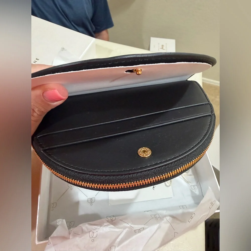 Polene half moon wallet black - Picture 5 of 6